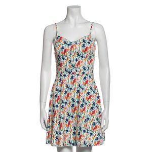 Alice and Olivia Floral Mini Dress w back Zipper Size 8